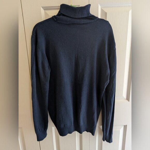 Lacoste Men's Dark Blue Turtleneck Sweater Normcore - Picture 2 of 6